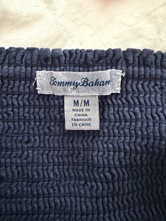 Tommy Bahama Women’s Arden Navy Blue Sleeveless Knit Dress Size Medium - Picture 5 of 8